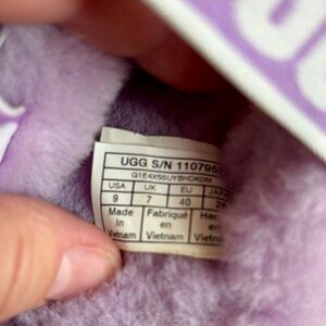 UGG Lilac Plush Slippers